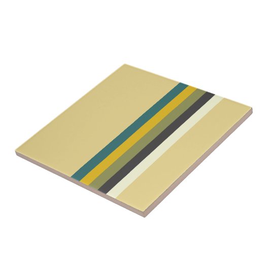 Midden-eeuwse moderne kleuren tegeltje (Zijkant)