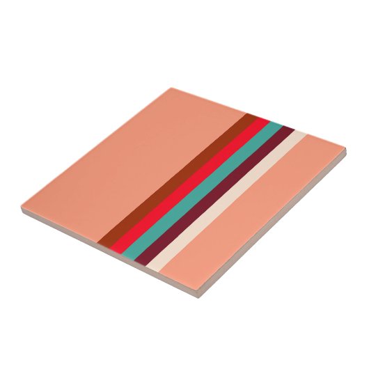 Midden-eeuwse moderne kleuren tegeltje (Zijkant)