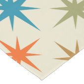 Midden-eeuwse moderne kleurrijke atoomuitbarsting korte tafelloper (Hoek)