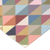 Midden-eeuwse moderne kleurrijke driehoeken korte tafelloper (Hoek)