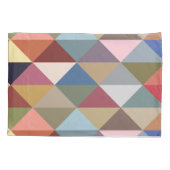 Midden-eeuwse moderne kleurrijke driehoeken kussensloop (Achterkant)