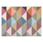 Midden-eeuwse moderne kleurrijke driehoeken tafelkleed (Voorkant (Horizontaal))