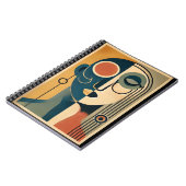 Midden eeuwse moderne kunst abstract niet-conformi notitieboek (Linkerzijde)