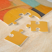 Midden eeuwse moderne kunst, naam & tekstregel legpuzzel (Zijkant)