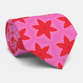 Midden-eeuwse moderne, langwerpige koraalroze en z stropdas (Opgerold)