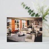 Midden-eeuwse Moderne Nieuwe Huis en Verandering v Aankondiging (Staand voorkant)