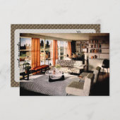 Midden-eeuwse Moderne Nieuwe Huis en Verandering v Aankondiging (Voorkant / Achterkant)