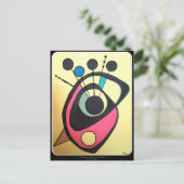 'Midden-eeuwse moderne, nog steeds gele' op een Briefkaart (Staand voorkant)