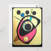 'Midden-eeuwse moderne, nog steeds gele' op een Briefkaart (Voorkant / Achterkant)