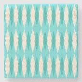 Midden-eeuwse moderne Onderzetter van Argyle Marbl (Voorkant)