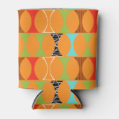 Midden-eeuwse moderne Oranje Koelbox Blikjeskoeler (Voorkant)