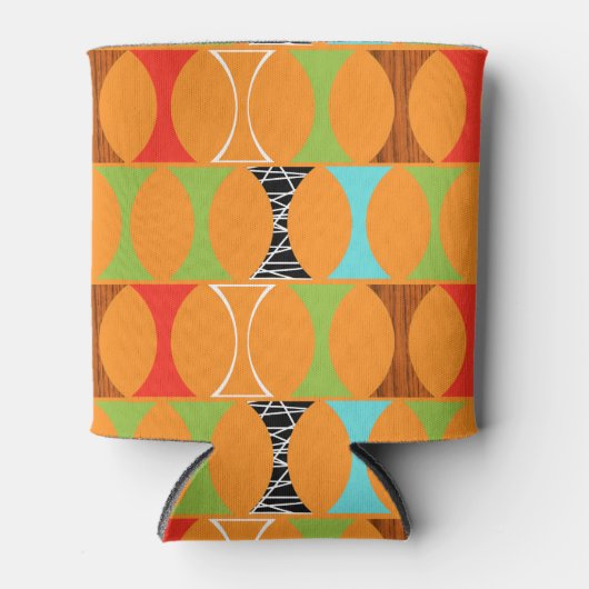 Midden-eeuwse moderne Oranje Koelbox Blikjeskoeler (Voorkant)