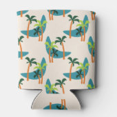 Midden-eeuwse moderne palm-oasis blikjeskoeler (Achterkant)