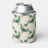 Midden-eeuwse moderne palm-oasis blikjeskoeler (Blikje Achterkant)