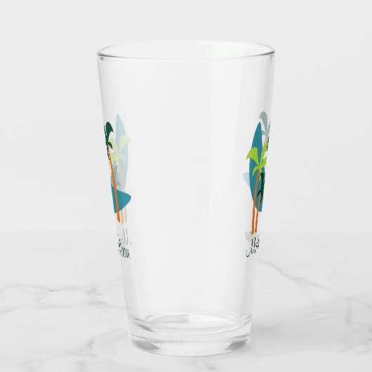 Midden-eeuwse moderne palm-oasis glas (Rechts)