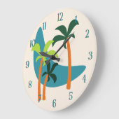 Midden-eeuwse moderne palm-oasis grote klok (Hoek)