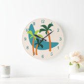 Midden-eeuwse moderne palm-oasis grote klok (Huis)