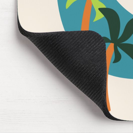 Midden-eeuwse moderne palm-oasis muismat (Hoek)