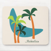 Midden-eeuwse moderne palm-oasis muismat (Voorkant)