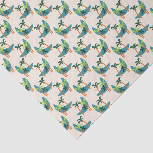 Midden-eeuwse moderne palm-oasis tissuepapier (Detail)