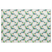 Midden-eeuwse moderne palm-oasispatroon stof (Fat Quarter)