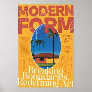 Midden-eeuwse moderne Palm Springs-afdruk 2001 LA Poster