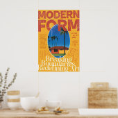 Midden-eeuwse moderne Palm Springs-afdruk 2001 LA Poster (Keuken)