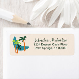 Midden-eeuwse moderne palmverpakking etiket