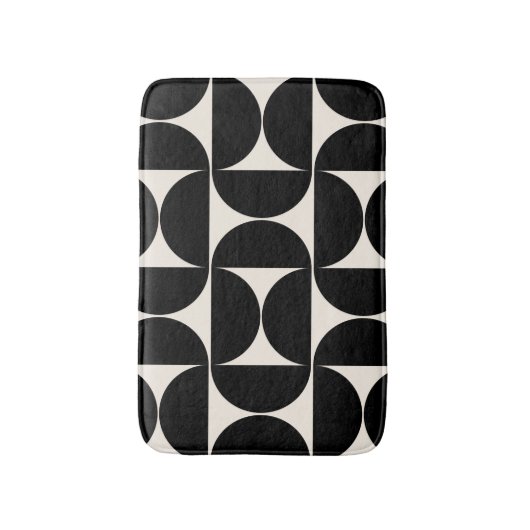 Midden-eeuwse moderne patronen zwart en wit badmat (Voorkant Verticaal)