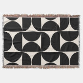 Midden-eeuwse moderne  patronen zwart en wit deken (Voorkant)