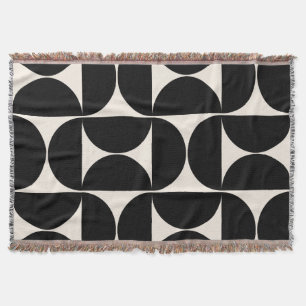 Midden-eeuwse moderne  patronen zwart en wit deken