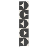 Midden-eeuwse moderne  patronen zwart en wit korte tafelloper (Voorkant)