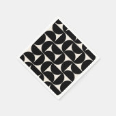 Midden-eeuwse moderne  patronen zwart en wit servet (Hoek)