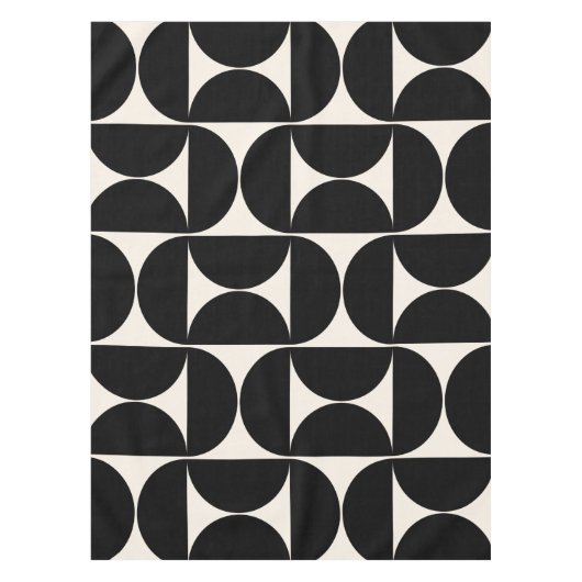 Midden-eeuwse moderne  patronen zwart en wit tafelkleed (Voorkant)