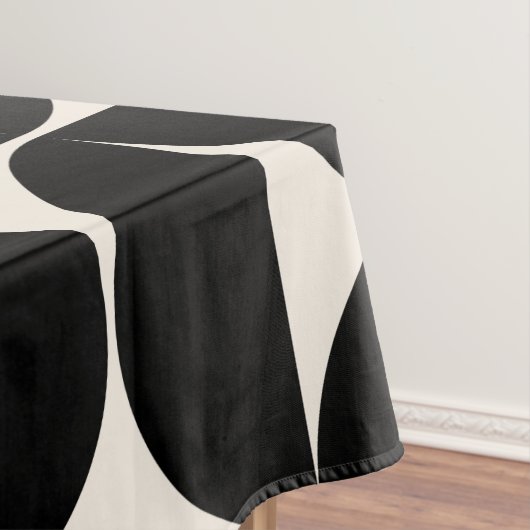 Midden-eeuwse moderne  patronen zwart en wit tafelkleed (Voorbeeld)