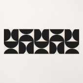 Midden-eeuwse moderne patronen zwart en wit yogamat (Voorkant (horizontaal))