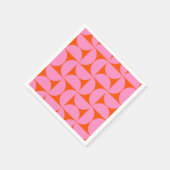 midden - eeuwse moderne patroonroze roze en Oranje Servet (Hoek)