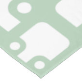 Midden-eeuwse moderne patroonsleuf groen 2 tafelkleed (Gekanteld)