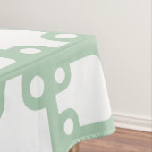 Midden-eeuwse moderne patroonsleuf groen 2 tafelkleed (Voorbeeld)