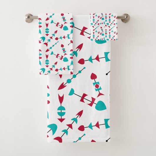 Midden-eeuwse moderne pijlen bad handdoek (Insitu)