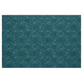 Midden-Eeuwse Moderne Pompoen Teal Stof (Fat Quarter)