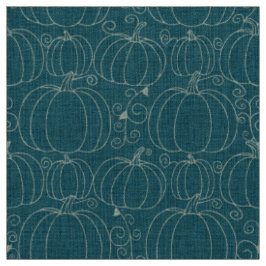 Midden-Eeuwse Moderne Pompoen Teal Stof