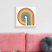 Midden-Eeuwse Moderne Pride Vierkant Canvas Afdruk (Insitu (Woonkamer))