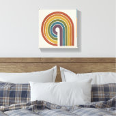 Midden-Eeuwse Moderne Pride Vierkant Canvas Afdruk (Insitu (Slaapkamer))