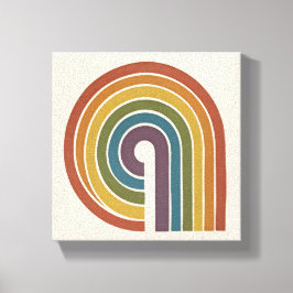 Midden-Eeuwse Moderne Pride Vierkant Canvas Afdruk