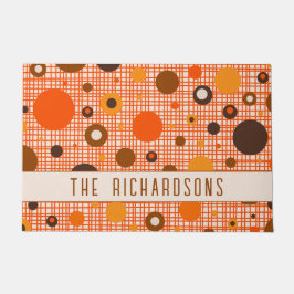 Midden-eeuwse moderne retro atomaire Stippen geper Deurmat