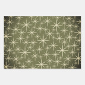 Midden-eeuwse moderne retro jaren 1950 kerst Vinta Inpakpapier Vel (Voorkant 2)