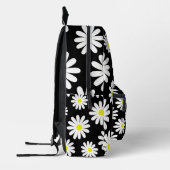 Midden-eeuwse moderne retro witte bloemenmadeliefj bedrukte rugzak (Links)