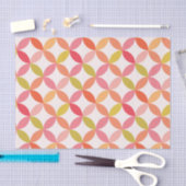 Midden-eeuwse moderne roze rode sinaasappel cirkel tissuepapier (Craft)