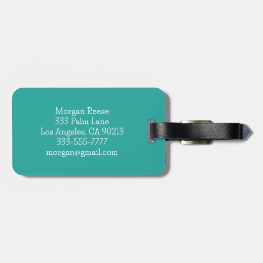 Midden-eeuwse moderne schilderkunst, diverse kleur bagagelabel (Achterkant horizontaal)